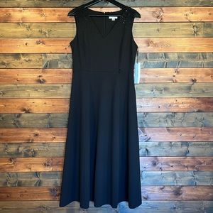 Shoulder Embellished Belted Dress | Calvin Klein